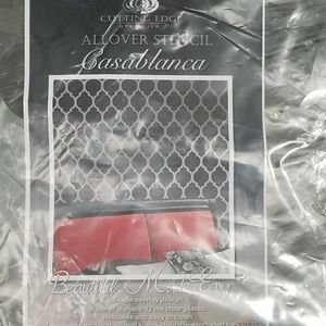 Stencil wall painting. Reusable. Pre-cut. Mosaic